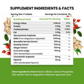 Himalayan Organics Glucosamine Chondroitin MSM 4520mg Vegetarian 120 Tablets